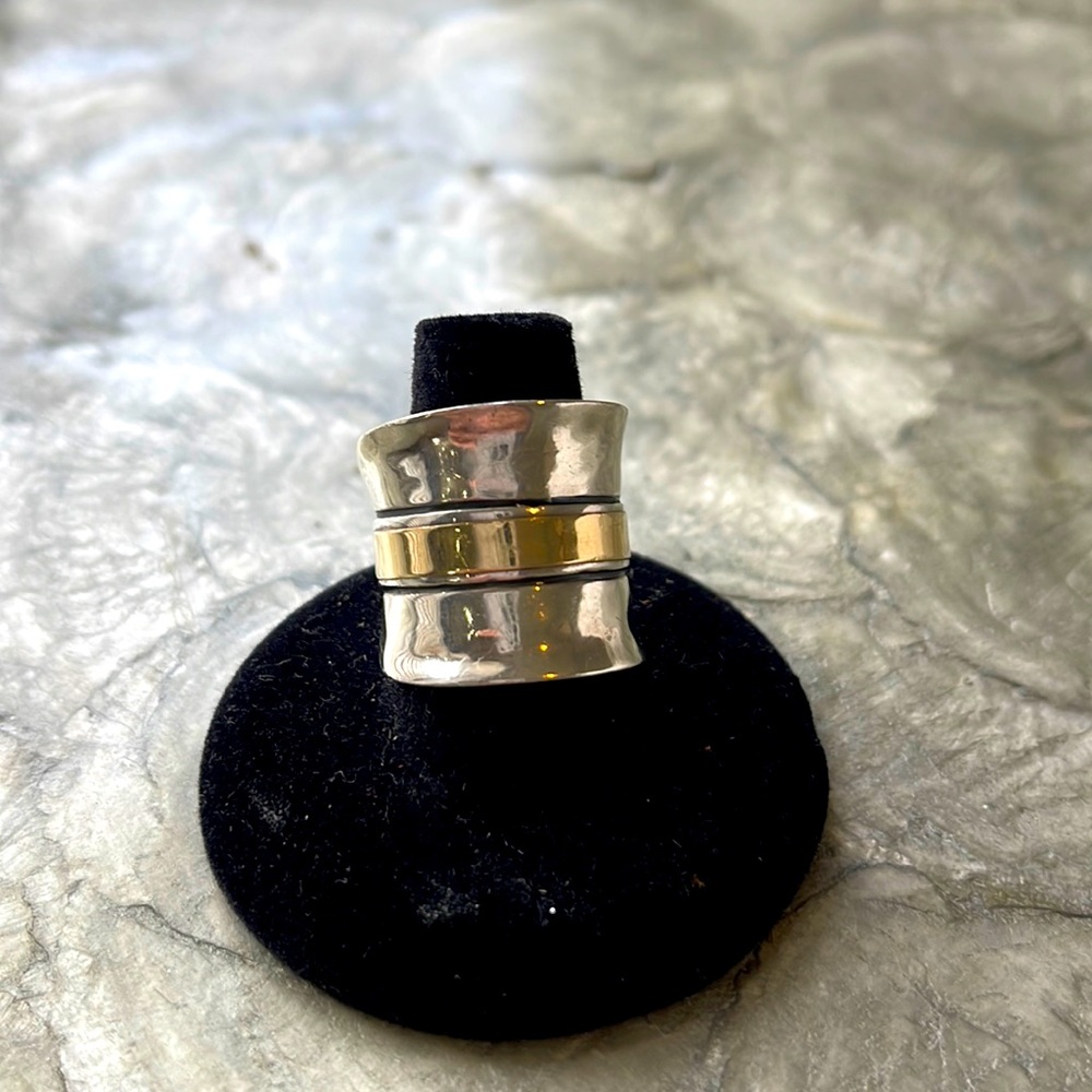 Silpada Sterling and Gold plated Ring